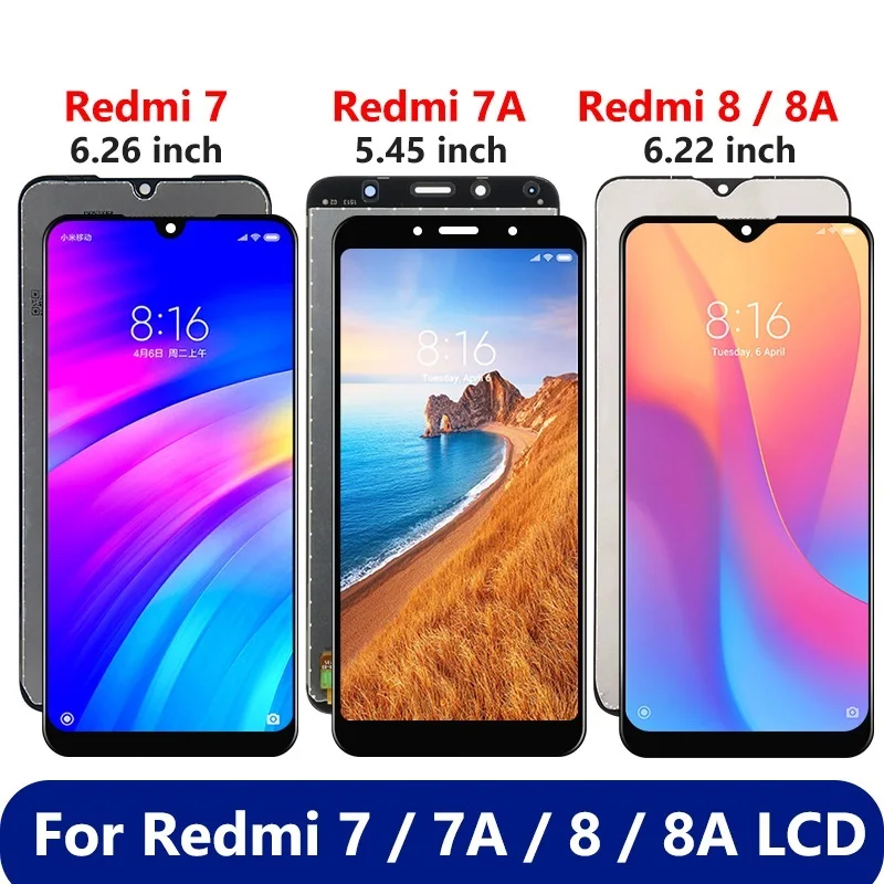

ЖК-дисплей с сенсорным экраном для Xiaomi Redmi 7 7A, дисплей для Xiaomi Redmi 8, дисплей 8A с дигитайзером в сборе, замена, оригинал