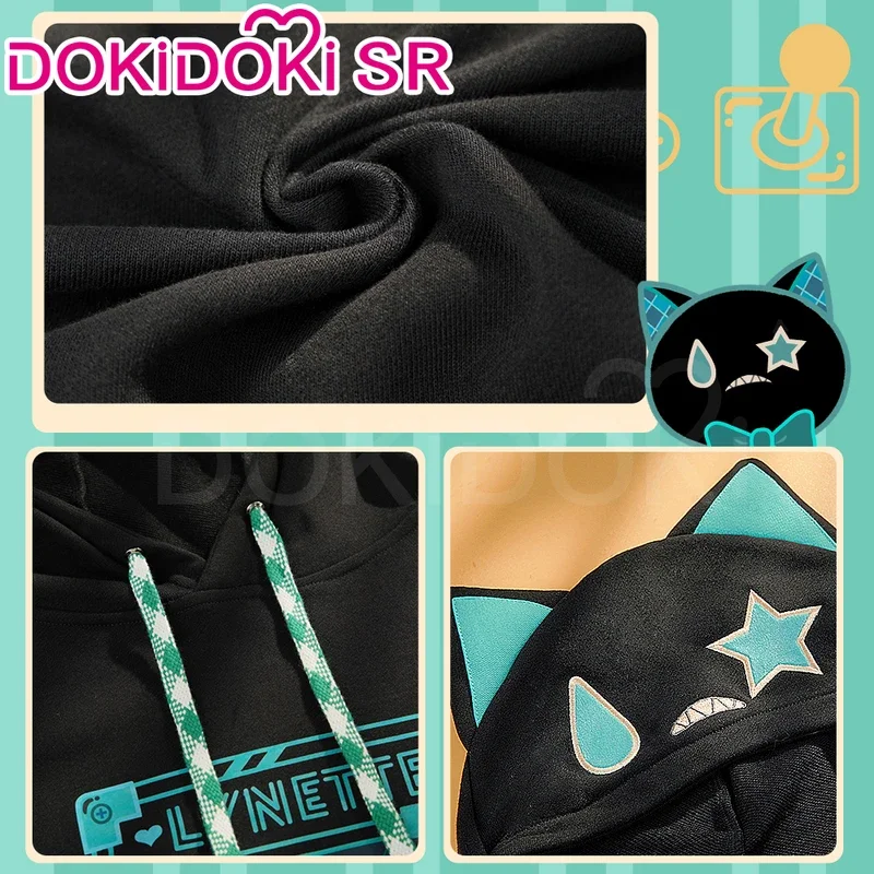 Lynette/Lyney косплей костюм игры Genshin Impact Косплей DokiDoki-SR Lyney Doujin Толстовка Милая