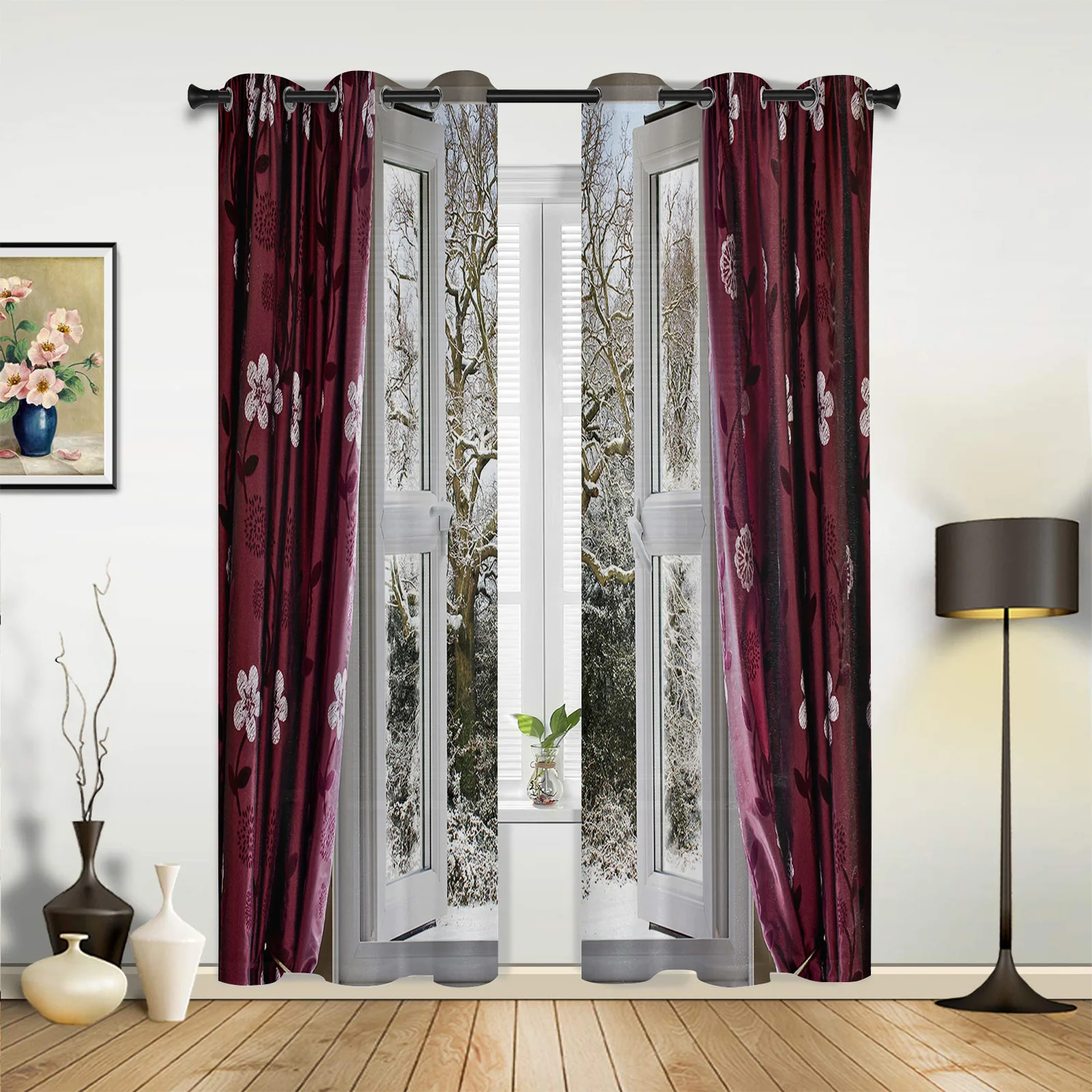 

Scenery Outside The Window Curtains for Bedroom Living Room Drapes Kitchen Children's Room Window Curtain Modern Home Decor