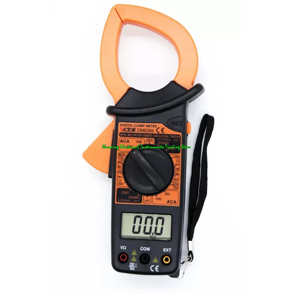 

VICTOR VC6015F/DM6266 DC1000V AC 750V, AC1000A 50mm Digital Clamp Multimeter Manual Range LCD Display 1999 counts