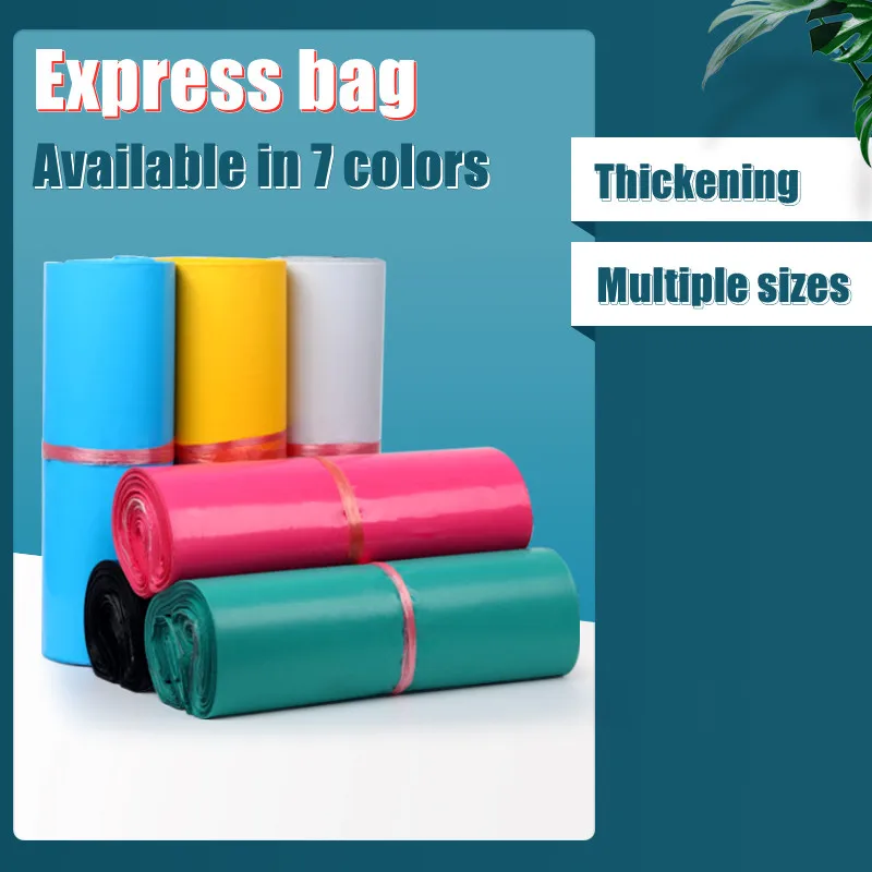 

10/50 Pieces 7 Color Opaque Express Mail Bag Thickened Storage Bag Waterproof Bag Pe Material Envelope Postal Express Bag