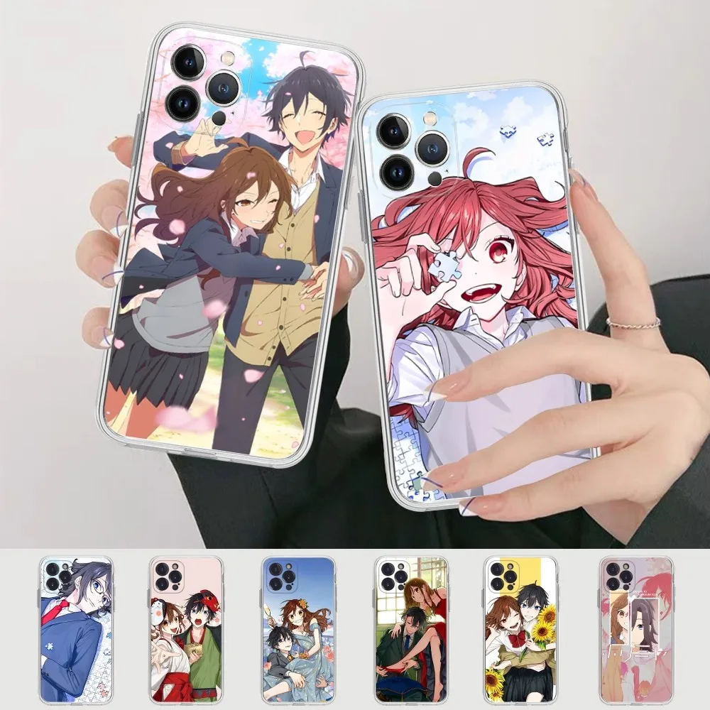 Anime Horimiya Phone Case Silicone Soft For Iphone 16 15 14 13 12 11 Pro Mini XS MAX Plus X Cover