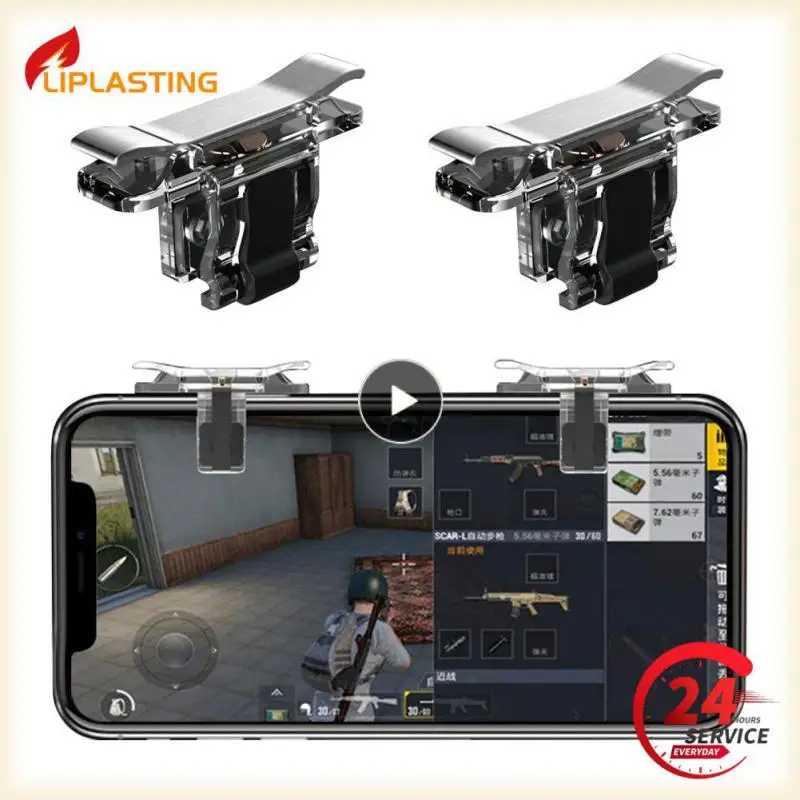 

1~8PCS Gaming Trigger for Mobile Phone PUBG L1R1 Shooter Controller Game Fire Button Aim Key for PUBG Knives Out Rules of