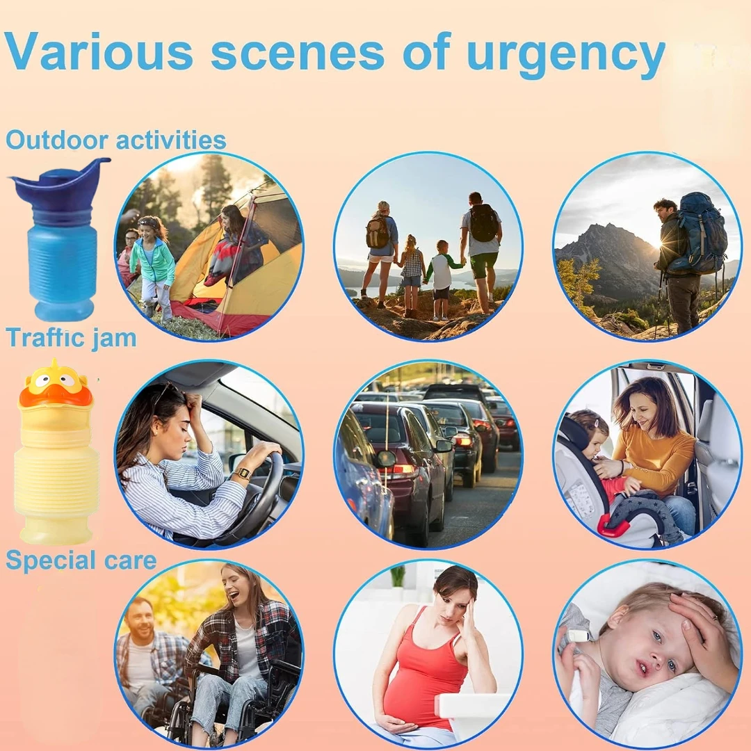 Детский Взрослый телескопический Портативный писсуар мобильный туалет