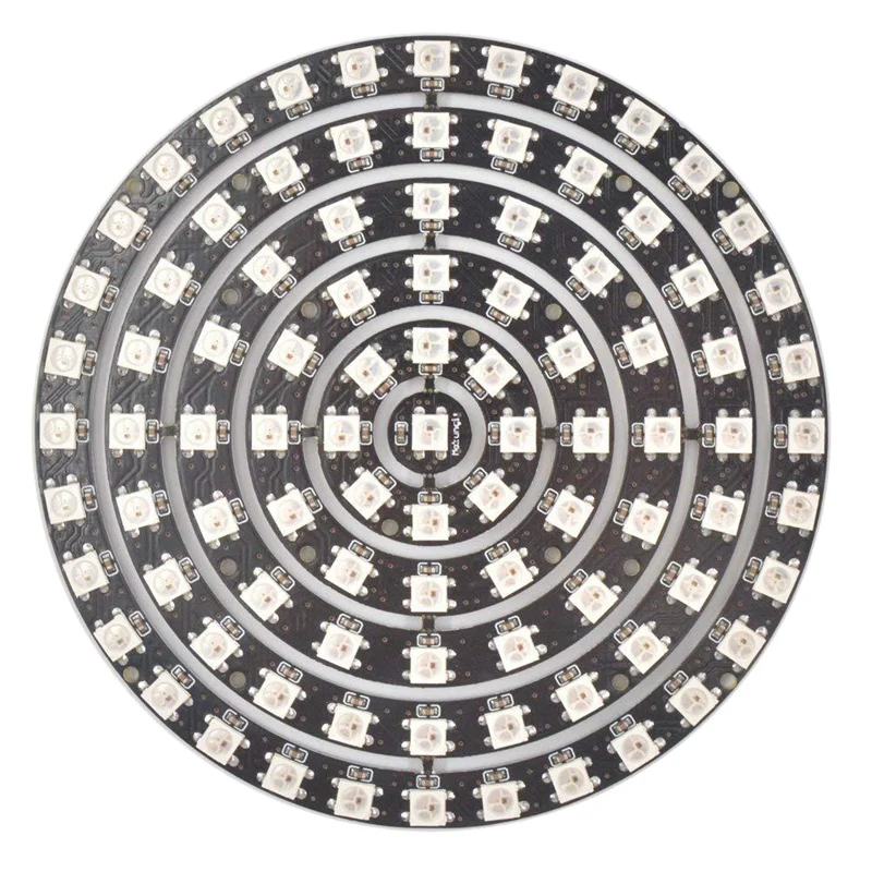 

WS2812 Radius 110Mm LED Ring 5050 DC5V DIY LED Ring Builtin RGB Addressable WS2812B Pixei Ring LED Ring 93 Bits Leds