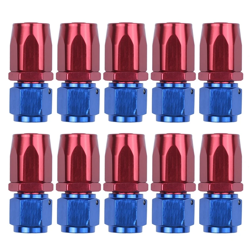 

10X STRAIGHT Turbo Oil Feed Hose Fitting:AN6 8Mm