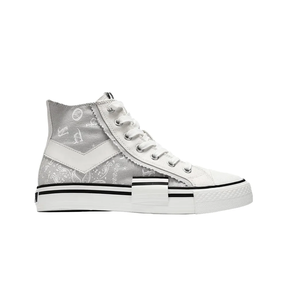 

NIGO High-top Light Gray Canvas Shoes Sneakers #nigo8429