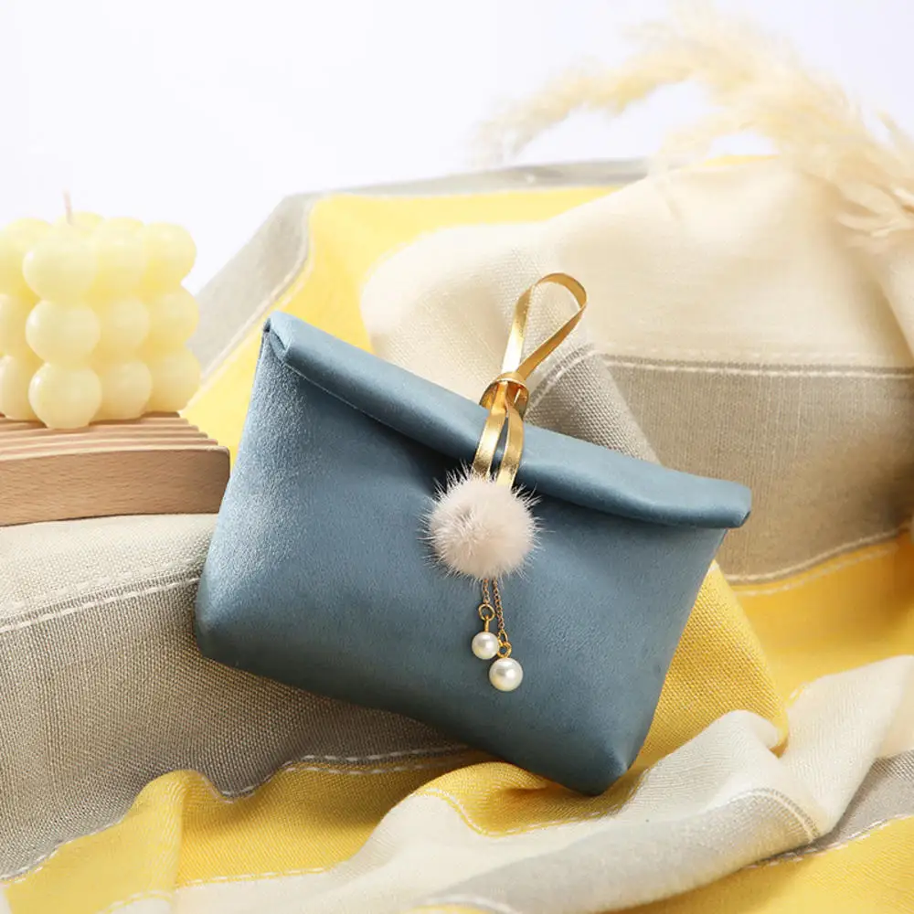 Роскошный бархатный Подарочный пакет с жемчужинами 1 шт. Рождественский день