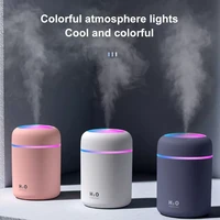 300ml portable electric air humidifier mini usb ultrasonic aroma oil diffuser cool mist sprayer with colorful light for home car