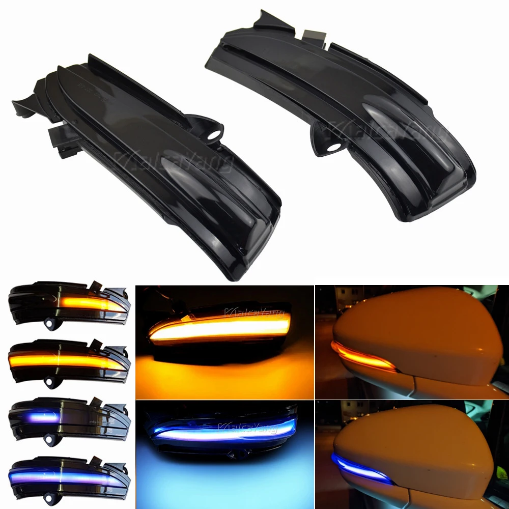 

Светодиодный динамический указатель поворота, боковое зеркало, мигающий индикатор, последовательный свет для Ford Fusion Mondeo 2013 2014 2015 2016 2017 2018 4th.