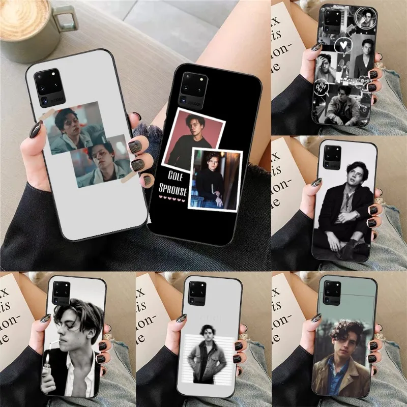 Чехол Cole Sprouse для телефона Samsung Galaxy S23 S22 S21 S10 S9 S8 Plus сверхмягкий черный чехол -