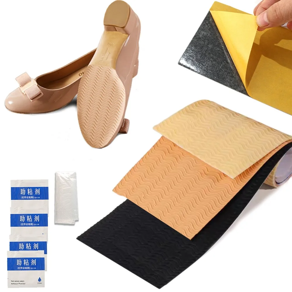 Non-Slip Shoe Sole Protector Self-Adhesive Wear-Resistant Rubber Shoe Repair for High Heels Outsole Pad Sticker Shoe Accessories