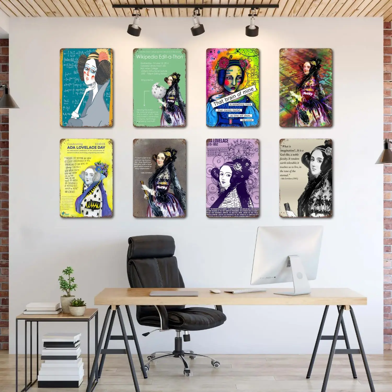 

ada lovelace poster Metal Signs wall decor Vintage Tin Signs Captain Metal Poster Decor for Bar Pub Club Wall Decoration