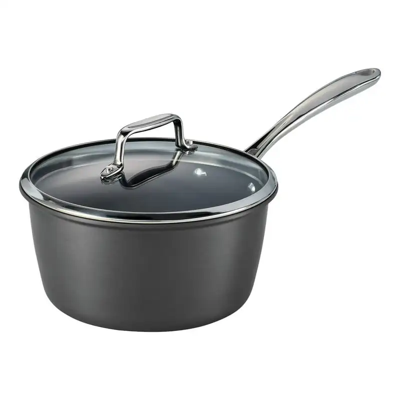 

3 Qt. Hard Anodized Aluminum Nonstick Covered Sauce Pan