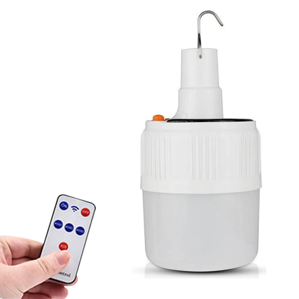 

1x Solar LED Bulb Energy Saving Emergency Lighting Camping Lights IP65 Waterproof For Outdoor BBQ Hiking Tent Lamp