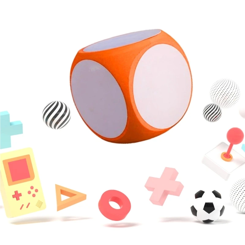 

DIY Blank Dices Write On/Wipe Off Dices Cleanable Blank Game Cubes for Classroom Teaching Dices Dry Erases Outside Dices