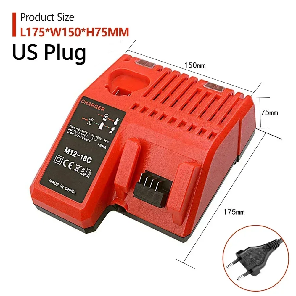 Многонапряжное зарядное устройство для литий-ионного аккумулятора Milwaukee M18 14 4 В 18