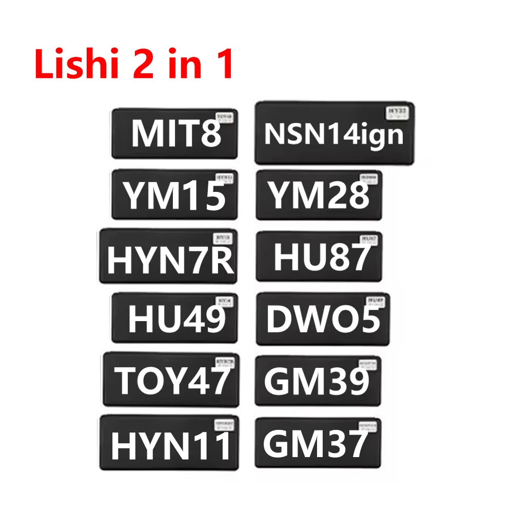 Фото Lishi 2-в-1 MIT8 NSN14-ign YM15 YM28 HYN7R HU87 HU49 DWO5 TOY47 HYN11 GM37 GM39 Для Mitsubishi Для Suzuki Для Toyota №1