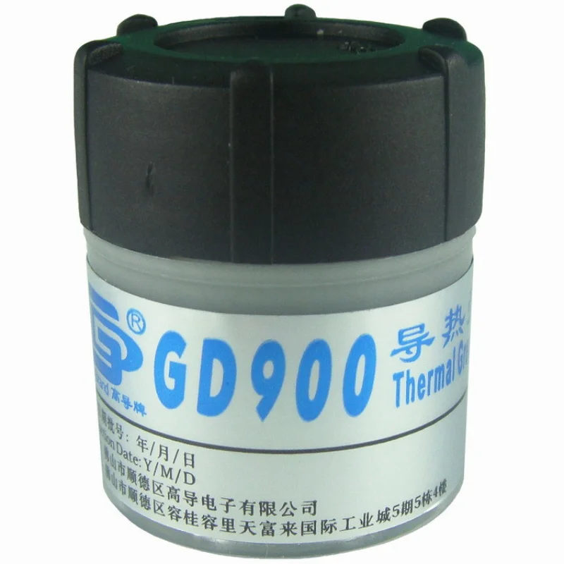 

30g Gray Nano GD900 Containing Silver Thermal Conductivity Grease Paste Silicone Heat Sink Compound 4.8W/M-K for CPU