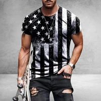 2021 mens t shirt american flag print t shirt summer round neck cool oversize muscle streetwear clothing tshirt men