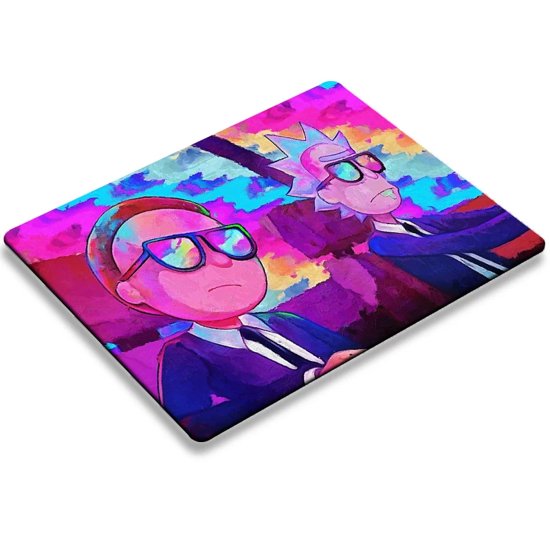 

Маленький коврик для мыши Rickes с аниме, мультяшный Настольный коврик, аксессуары для ПК и офиса, резиновый коврик для игровой мыши, геймерски...