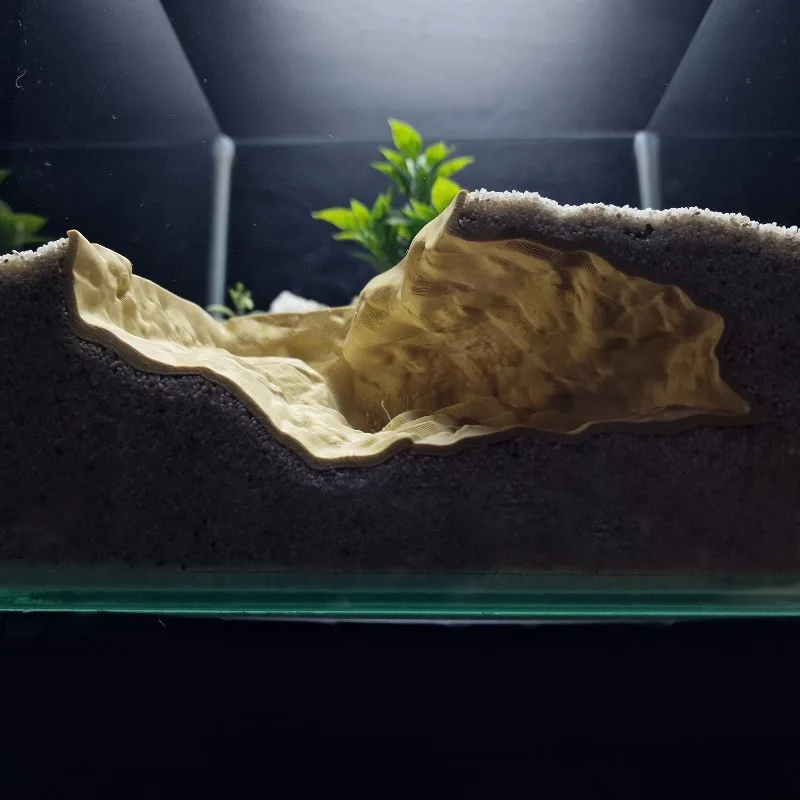 Фото 3D-печать High Sim Natural Rock Pet Hide — безопасное нетоксичное укрытие для геккона/рыбы/креветок |   Аквариум Террариум Декор №1
