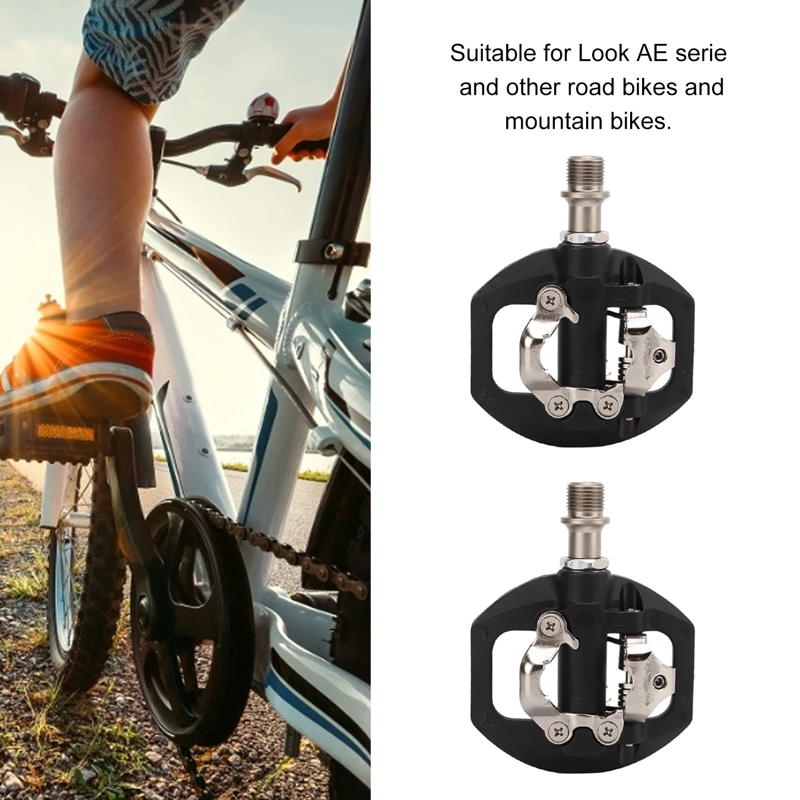 Многофункциональная двухсторонняя платформа для SPD горного велосипеда