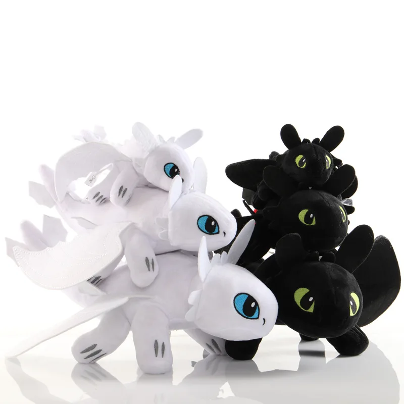 

35cm Toothless Plush Toy Anime How To Train Your Dragon 3 Night Fury Toothless Plush Toy Stuffed Doll Kids Toy Gift Animal Toys