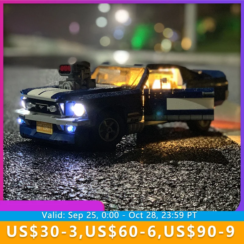 

Led Light Kit Set For 10265 Mustang Building Blocks Bricks(Only Lights)Not Including Models DIY Toys For Children Accessories