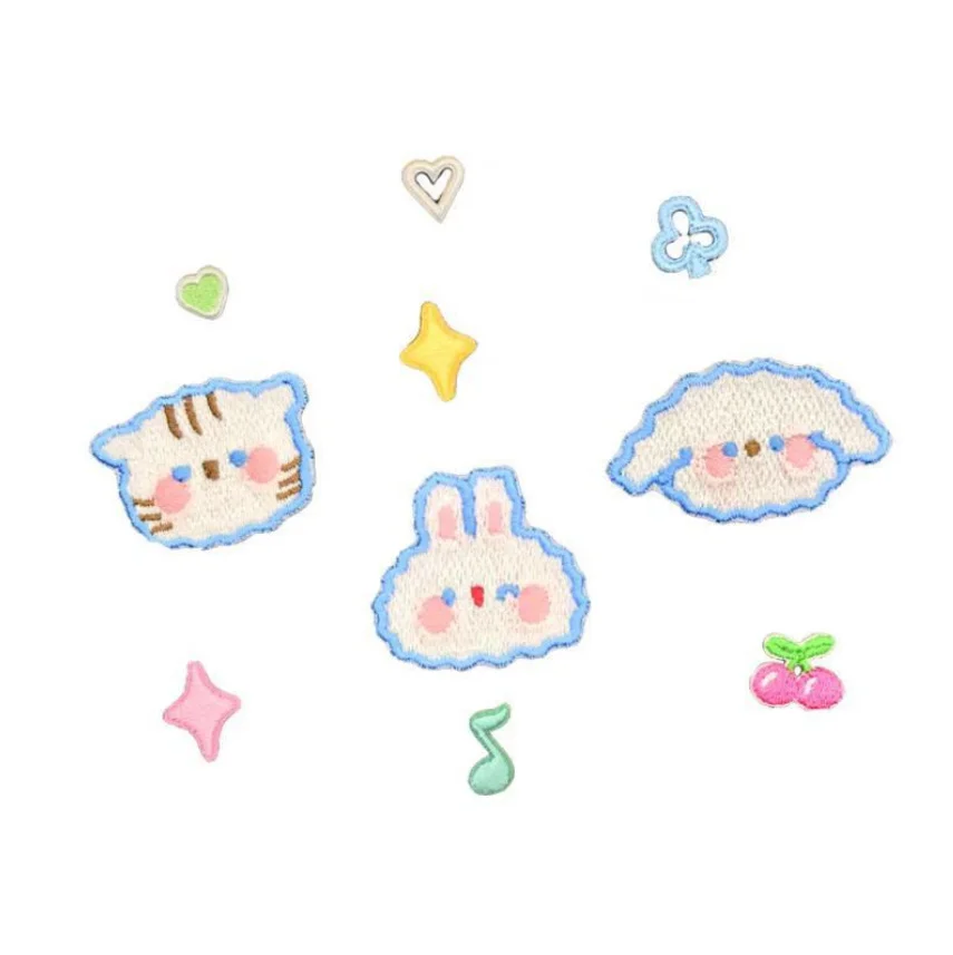 10 шт. вышитые нашивки с ягодной звездой персика одежда шляпа сумка материал для