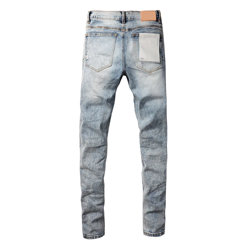 Мужская одежда уличные брендовые пурпурные джинсы в стиле хип-хоп повседневные