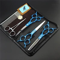 professional 9cr scissors for cutting dogs hair grooming pet supplies barber dog equipment curved cough blade puppy hairdressing