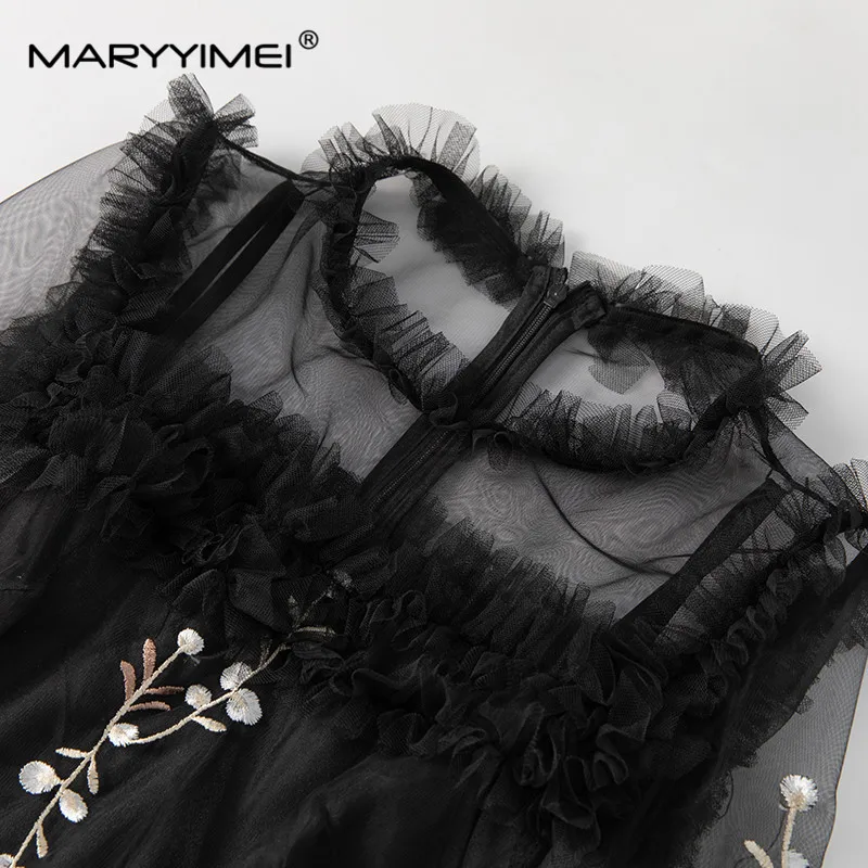 MARYYIMEI Женское платье из полиэстера и хлопка