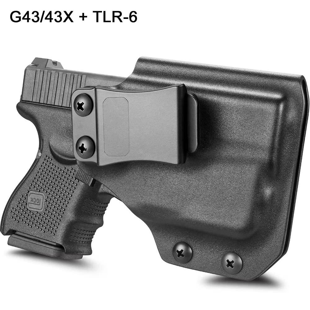 Кобура совместимая с Glock 43 43X TLR-6 оптический вырез внутренний пояс скрытая