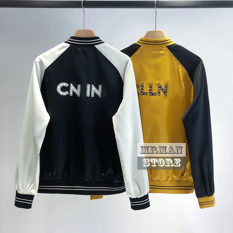 

luxury design 2022 spring Rivet Logo Baseball jacket Coat 1：1 high end jackets for Men Fashion Closing Trends Men Closing S-XL