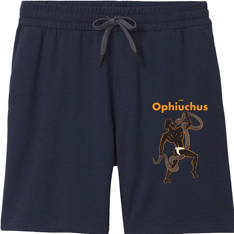 

Мужские Уникальные шорты I Am Ophiuchus, черные шорты из 100% хлопка, шорты с древней греческой мифологией, мужские шорты Pri