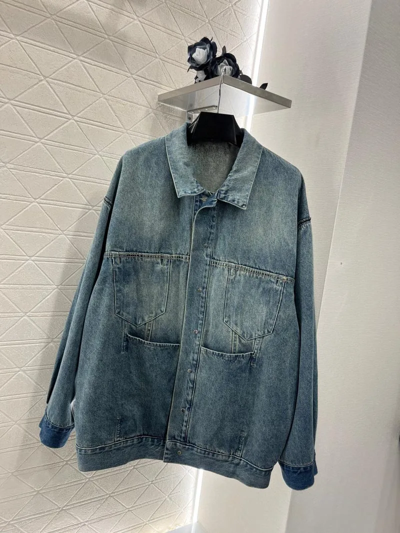 Осень 2024 новая женская куртка модная индивидуальная уличная трендовая большая