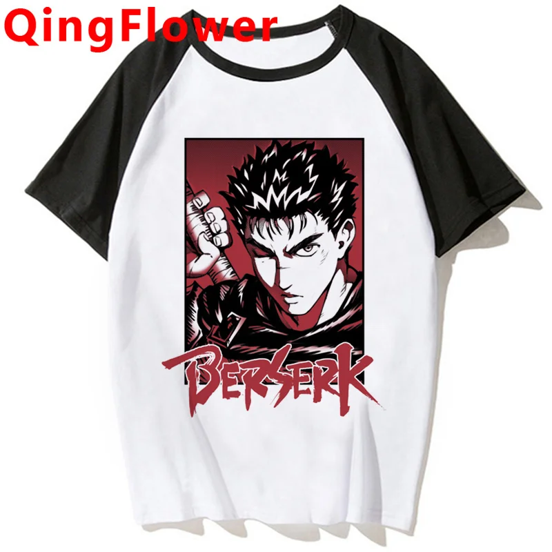 

Berserk Guts t-shirt men vintage streetwear japanese tshirt summer top harajuku kawaii white t shirt