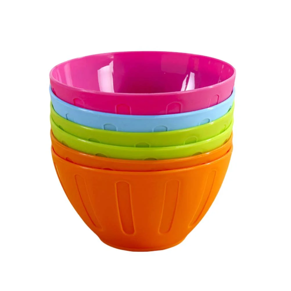 

6 Salad Bowl Set Pasta Salad Serving Bowls Colorful Fruit Bowl Mixing Bowl Pasta Dessert Cereal Snack Bowl ( )