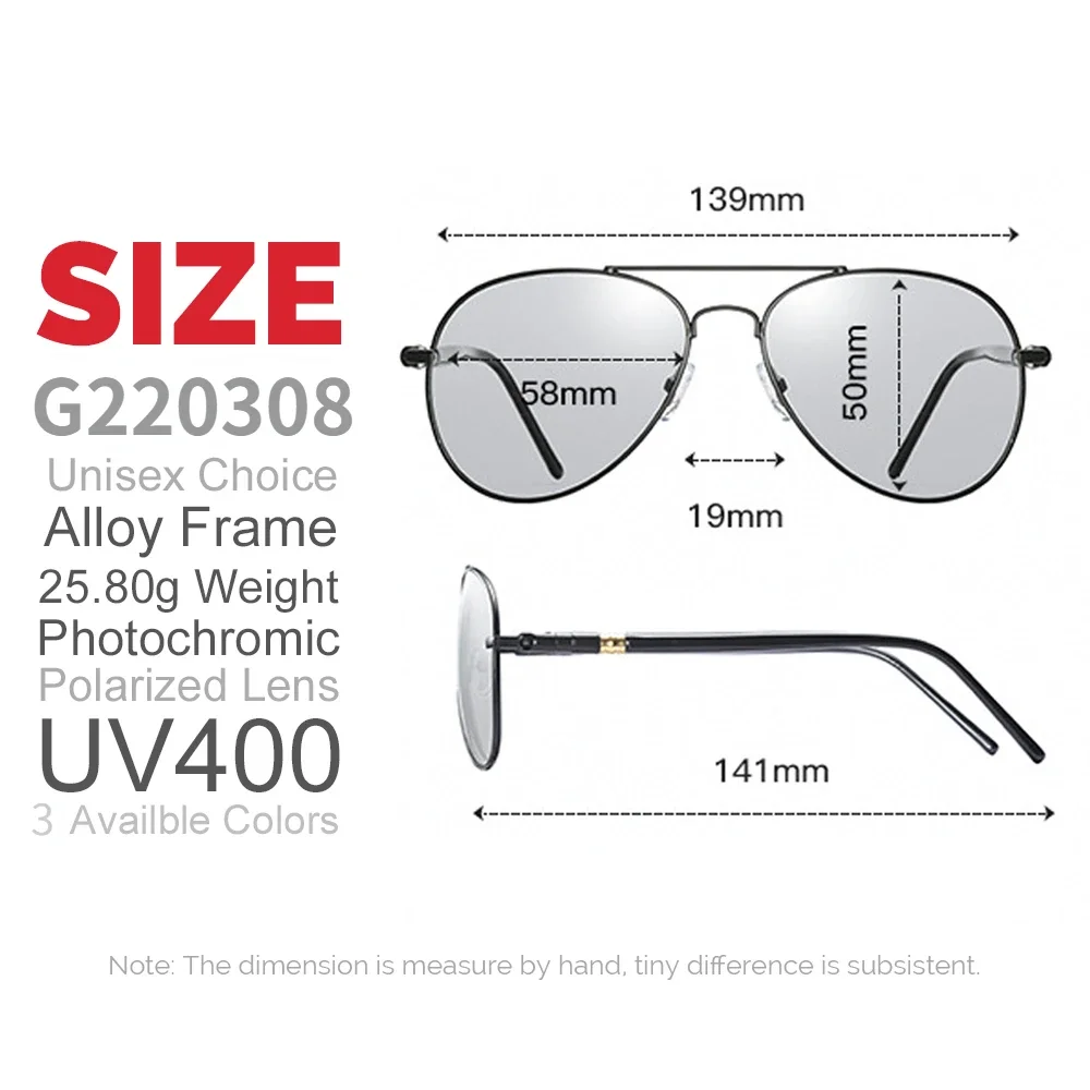 Солнцезащитные очки поляризационные UV400 для мужчин и женщин фотохромные