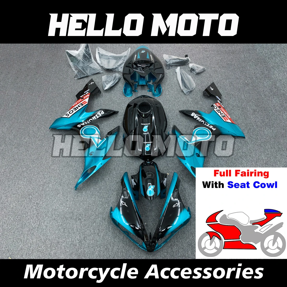

Подходит для телефона, обтекатель для мотоцикла YZF R1 2004 2005 2006, комплект обтекателей для кузова из АБС-пластика для литья под давлением RN12
