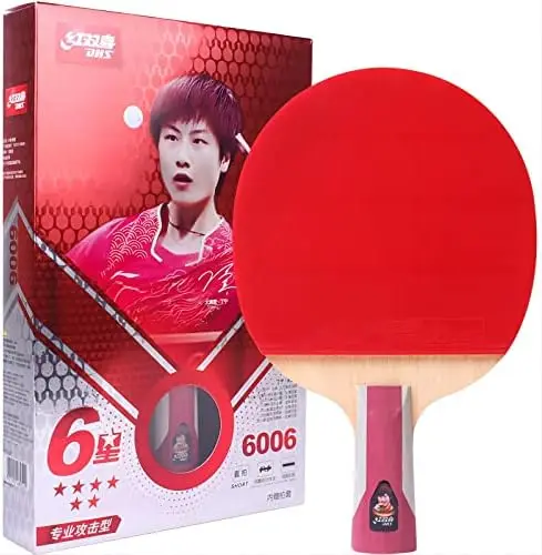 

New Series SUPERSTAR Table Tennis Racket Penhold with a LANDSON Rubber Protector Glue for pingpong blade Ping pong Tennis racket