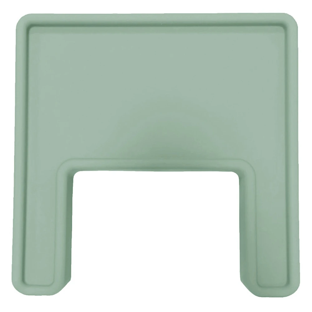 

Food Grade Coverage Silicone Placemat Baby Highchair Silicone Feeding Baby Mat -Green
