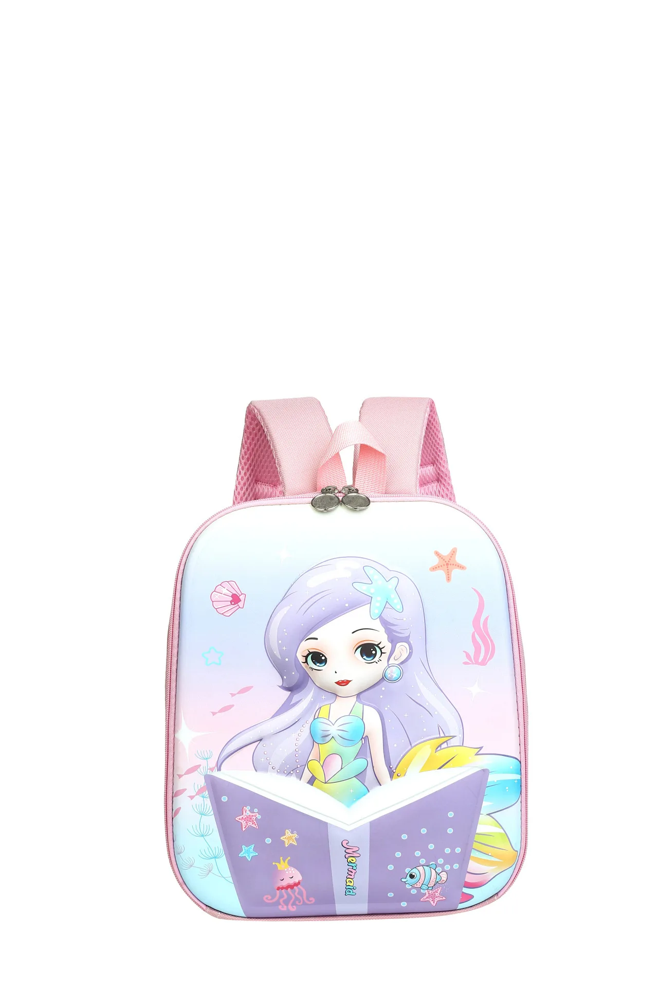 Disney Bag Children's Backpack Hard Shell Schoolbag Children's Schoolbag Elsa Princess Kindergarten Baby Load Relief Schoolbag