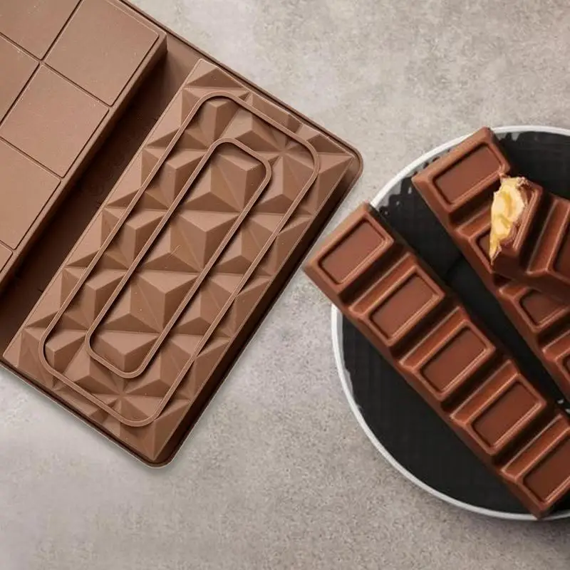 Формы для шоколадных батончиков глубокая силиконовая форма с антипригарным