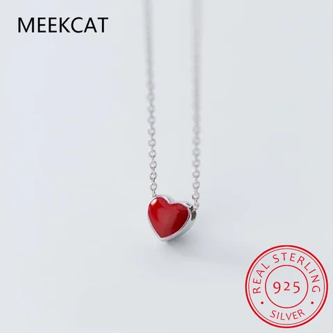 Серебряное ожерелье с сердцами Meekcat