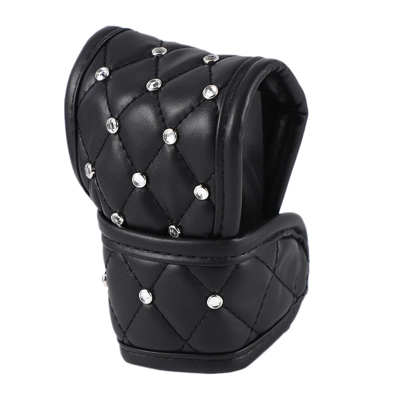 Car Gear Lever Cover Black Crystal Sparkled Diamond Interior Accessories Universal SUV Truck Styling