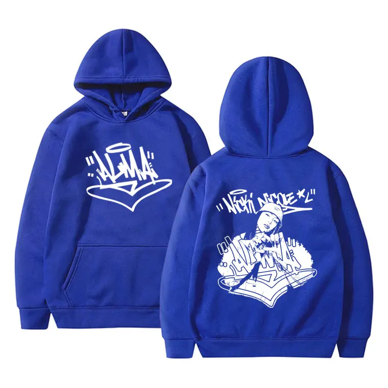 Рэпер Nicki Nicole ALMA World Tour Толстовка с рисунком Мужская мода Повседневный пуловер