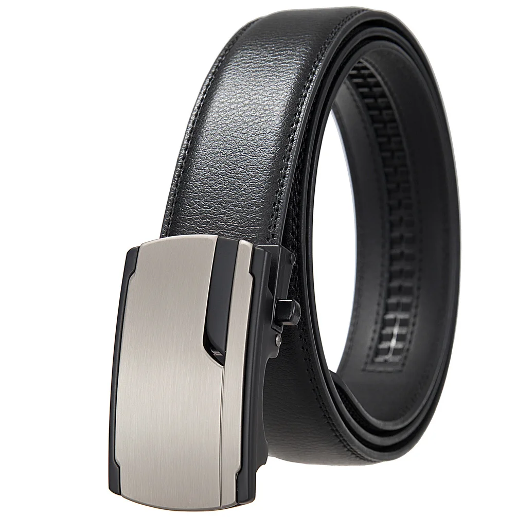 Belt for Men Fashion Automatic Buckle Brand High Quality Luxury Belts For Man Famous Work Business Black Brown 3.5cmCowskin Belt