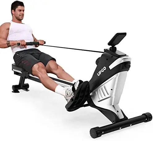 

Machine for Home Use, Rower with 8 Level Adjustable Quiet Resistance, 300 LBS Weight Capacity